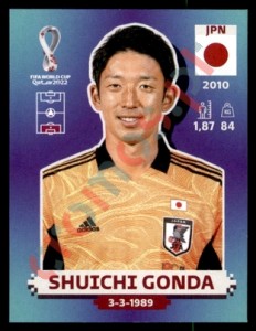 JPN3 Shuichi Gonda – FIFA World Cup Qatar 2022 Panini