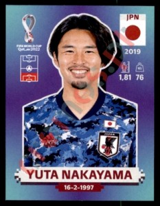 JPN6 Yuta Nakayama – FIFA World Cup Qatar 2022 Panini