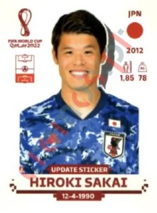 JPN6x Hiroki Sakai – FIFA World Cup Qatar 2022 Panini