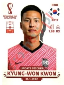 KOR10x Kyung-won Kwon – FIFA World Cup Qatar 2022 Panini
