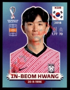 KOR11 In-beom Hwang – FIFA World Cup Qatar 2022 Panini