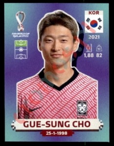 KOR15 Gue-sung Cho – FIFA World Cup Qatar 2022 Panini