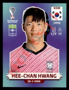 KOR16 Hee-chan Hwang – FIFA World Cup Qatar 2022 Panini