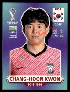 KOR18 Chang-hoon Kwon – FIFA World Cup Qatar 2022 Panini