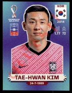 KOR6 Tae-hwan Kim – FIFA World Cup Qatar 2022 Panini