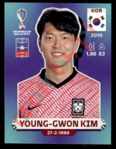 KOR8 Young-gwon Kim – FIFA World Cup Qatar 2022 Panini
