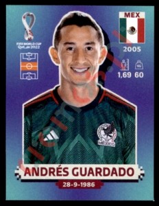 MEX13 Andrés Guardado – FIFA World Cup Qatar 2022 Panini