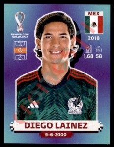 MEX16 Diego Lainez – FIFA World Cup Qatar 2022 Panini