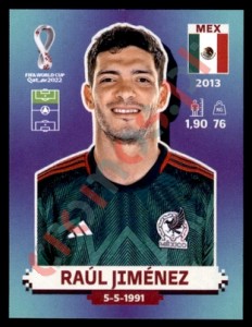 MEX19 Raúl Jiménez – FIFA World Cup Qatar 2022 Panini