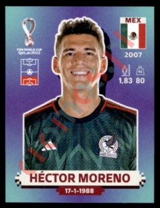 MEX8 Héctor Moreno – FIFA World Cup Qatar 2022 Panini