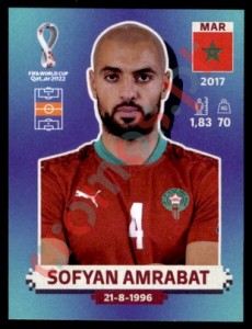 MAR11 Sofyan Amrabat – FIFA World Cup Qatar 2022 Panini