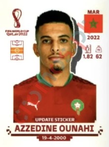 MAR12x Azzedine Ounahi – FIFA World Cup Qatar 2022 Panini