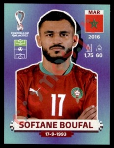 MAR15 Sofiane Boufal – FIFA World Cup Qatar 2022 Panini