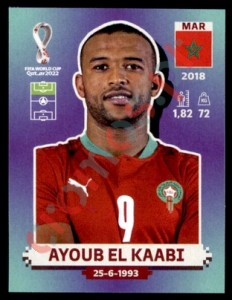 MAR16 Ayoub El Kaabi – FIFA World Cup Qatar 2022 Panini