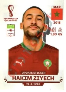MAR19x Hakim Ziyech – FIFA World Cup Qatar 2022 Panini