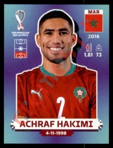 MAR6 Achraf Hakimi – FIFA World Cup Qatar 2022 Panini