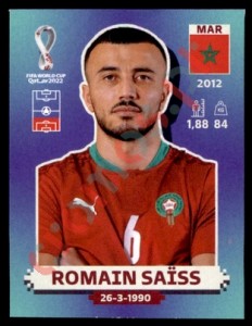 MAR9 Romain Saïss – FIFA World Cup Qatar 2022 Panini