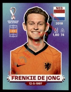 NED11 Frenkie de Jong – FIFA World Cup Qatar 2022 Panini