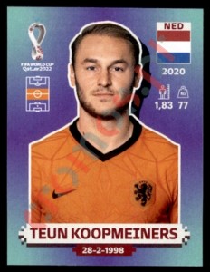NED14 Teun Koopmeiners – FIFA World Cup Qatar 2022 Panini