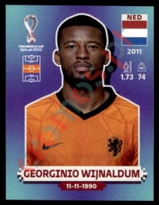 NED15 Georginio Wijnaldum – FIFA World Cup Qatar 2022 Panini