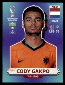 NED19 Cody Gakpo – FIFA World Cup Qatar 2022 Panini