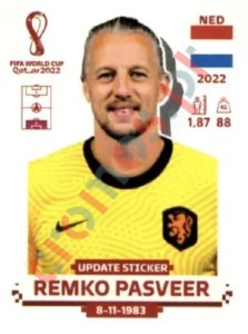 NED4x Remko Pasveer – FIFA World Cup Qatar 2022 Panini