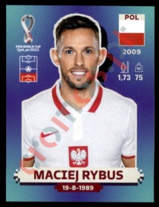 POL10 Maciej Rybus – FIFA World Cup Qatar 2022 Panini