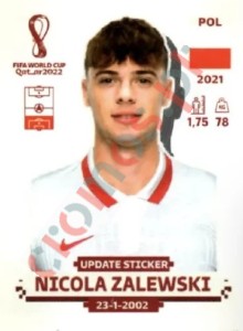 POL10x Nicola Zalewski – FIFA World Cup Qatar 2022 Panini