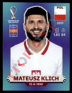 POL12 Mateusz Klich – FIFA World Cup Qatar 2022 Panini