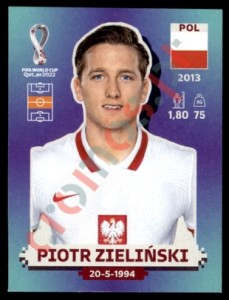 POL16 Piotr Zieliński – FIFA World Cup Qatar 2022 Panini