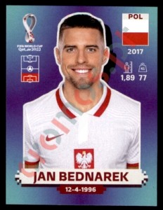 POL5 Jan Bednarek – FIFA World Cup Qatar 2022 Panini