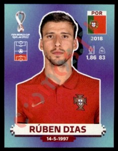 POR10 Rúben Dias – FIFA World Cup Qatar 2022 Panini