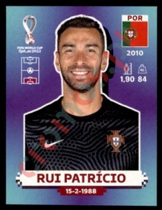 POR4 Rui Patrício – FIFA World Cup Qatar 2022 Panini