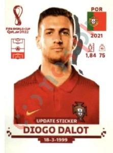 POR6x Diogo Dalot – FIFA World Cup Qatar 2022 Panini