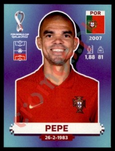 POR8 Pepe – FIFA World Cup Qatar 2022 Panini