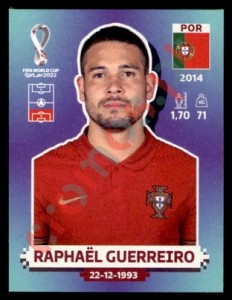 POR9 Raphaël Guerreiro – FIFA World Cup Qatar 2022 Panini