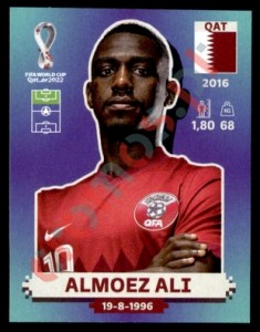 QAT19 Almoez Ali – FIFA World Cup Qatar 2022 Panini