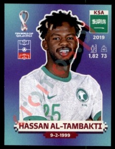 KSA10 Hassan Al-Tambakti – FIFA World Cup Qatar 2022 Panini