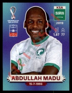 KSA11 Abdullah Madu – FIFA World Cup Qatar 2022 Panini