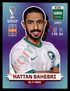 KSA15 Hattan Bahebri – FIFA World Cup Qatar 2022 Panini