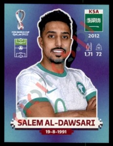 KSA19 Salem Al-Dawsari – FIFA World Cup Qatar 2022 Panini