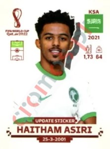 KSA20x Haitham Asiri – FIFA World Cup Qatar 2022 Panini