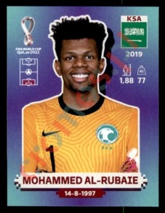 KSA4 Mohammed Al-Rubaie – FIFA World Cup Qatar 2022 Panini