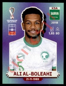KSA6 Ali Al-Boleahi – FIFA World Cup Qatar 2022 Panini