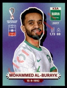 KSA7 Mohammed Al-Burayk – FIFA World Cup Qatar 2022 Panini