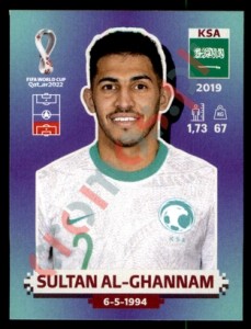 KSA8 Sultan Al-Ghannam – FIFA World Cup Qatar 2022 Panini