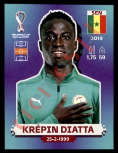 SEN11 Krépin Diatta – FIFA World Cup Qatar 2022 Panini