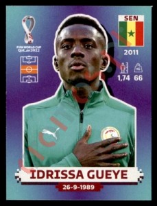 SEN12 Idrissa Gueye – FIFA World Cup Qatar 2022 Panini