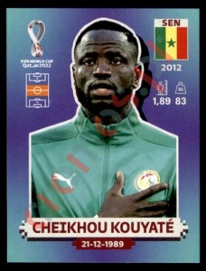 SEN14 Cheikhou Kouyaté – FIFA World Cup Qatar 2022 Panini