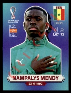SEN15 Nampalys Mendy – FIFA World Cup Qatar 2022 Panini